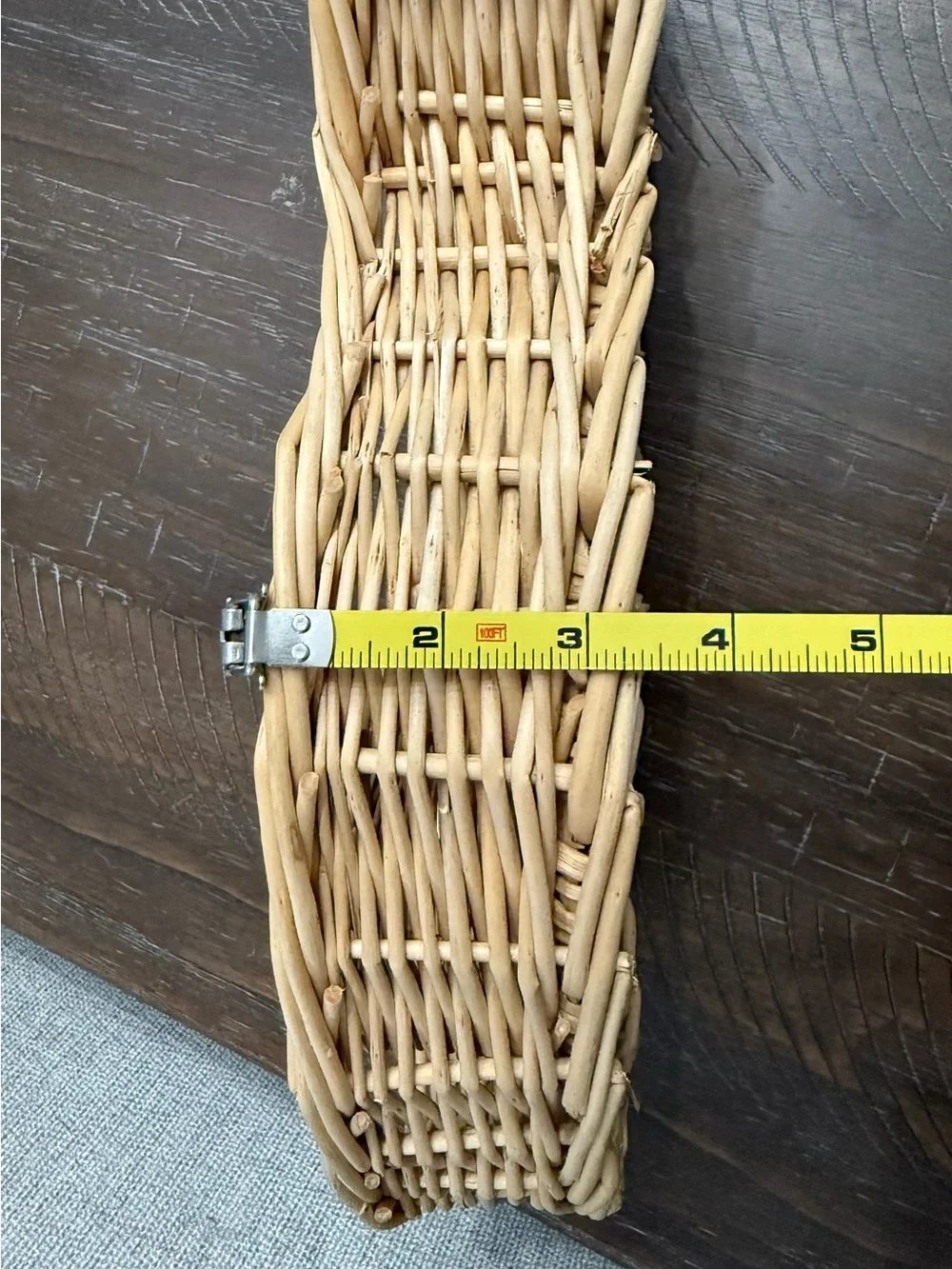 Rattan Fish-Shaped Serving Tray with Dip Bowl Holder